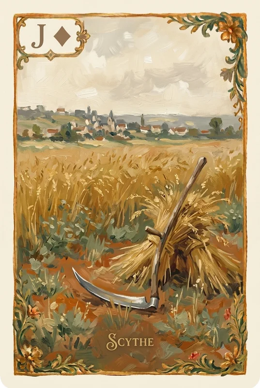 Scythe — Lenormand card illustration