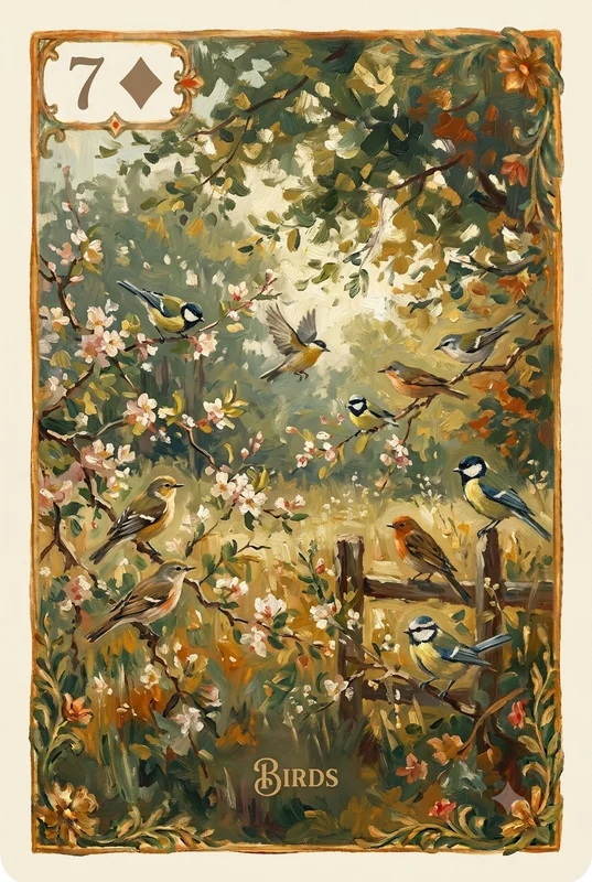 Birds — Lenormand card illustration