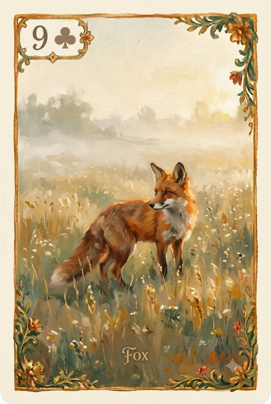 Fox — Lenormand card illustration