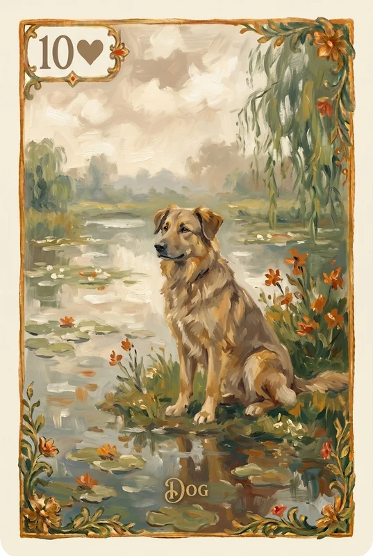 Dog — Lenormand card illustration