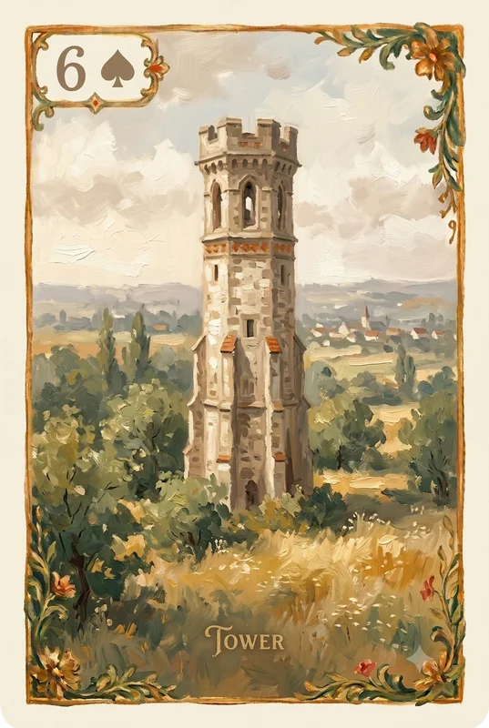Tower — Lenormand card illustration