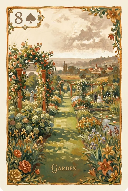 Garden — Lenormand card illustration