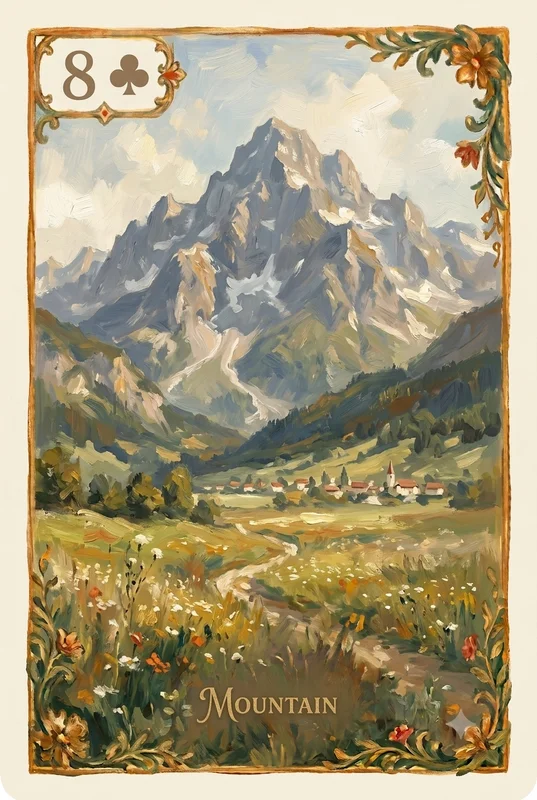 Mountain — Lenormand card illustration