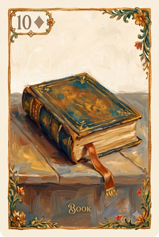 Book — Lenormand card illustration