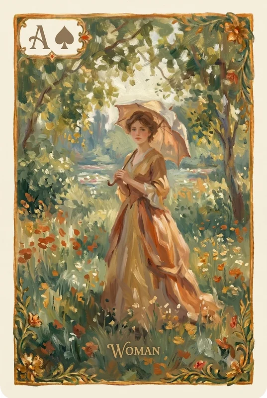 Woman — Lenormand card illustration
