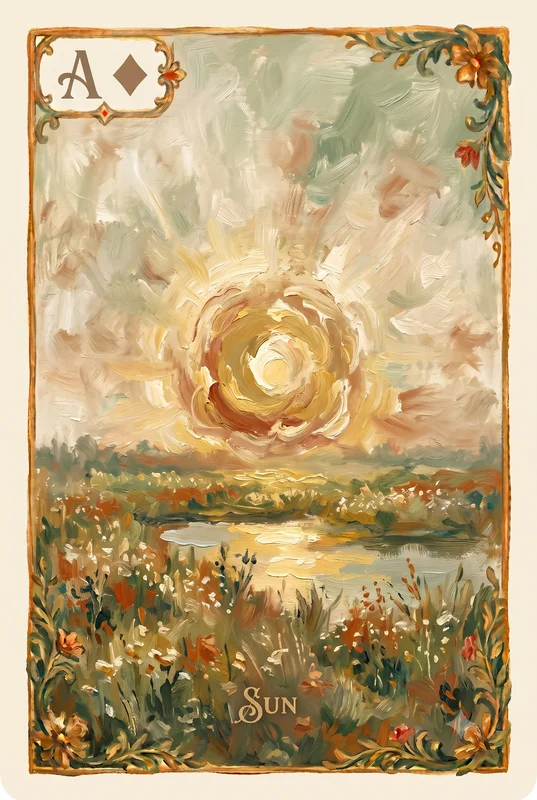 Sun — Lenormand card illustration
