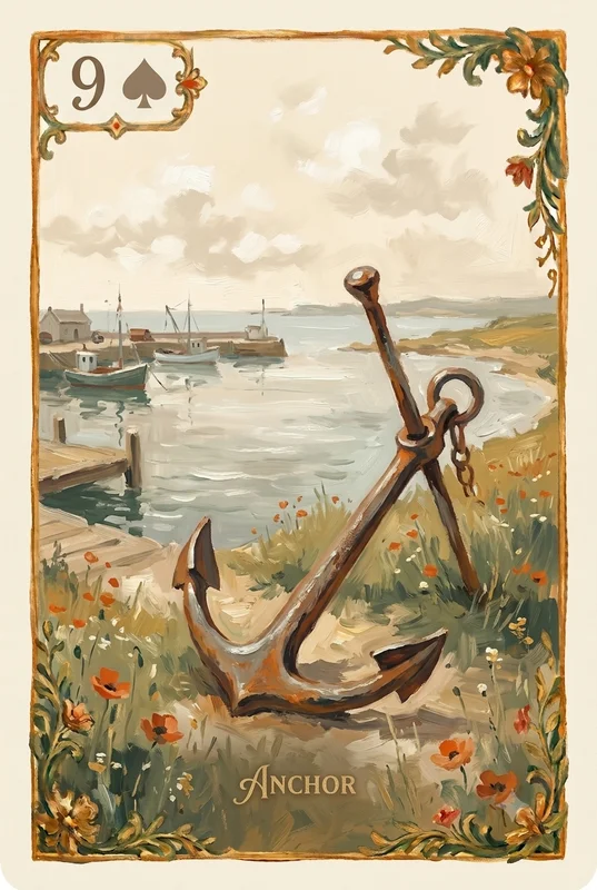 Anchor — Lenormand card illustration